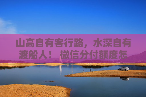 山高自有客行路，水深自有渡船人！ 微信分付额度怎么提高？这些方法让你额度翻倍！