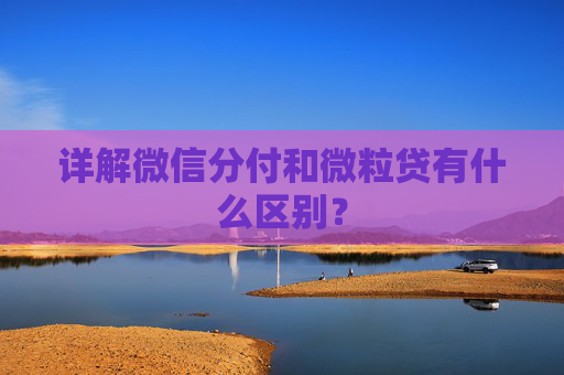 详解微信分付和微粒贷有什么区别？