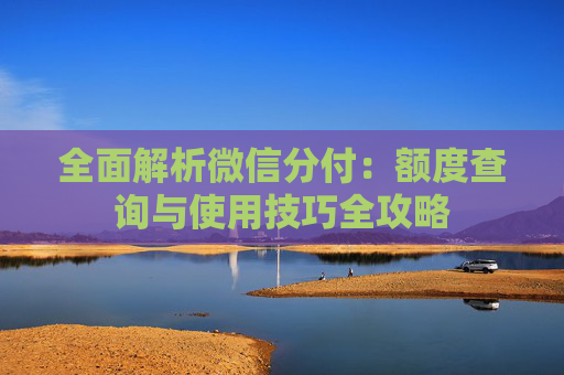 全面解析微信分付：额度查询与使用技巧全攻略