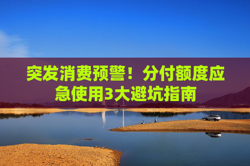 突发消费预警！分付额度应急使用3大避坑指南