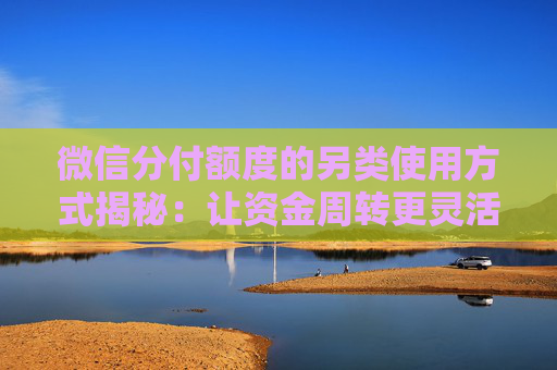 微信分付额度的另类使用方式揭秘：让资金周转更灵活