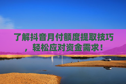了解抖音月付额度提取技巧，轻松应对资金需求！