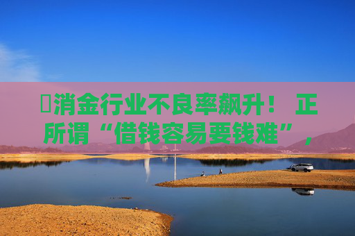 ​消金行业不良率飙升！ 正所谓“借钱容易要钱难”，你的京东白条额度还敢乱“提”吗？