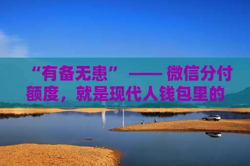 “有备无患” —— 微信分付额度，就是现代人钱包里的“那个备”