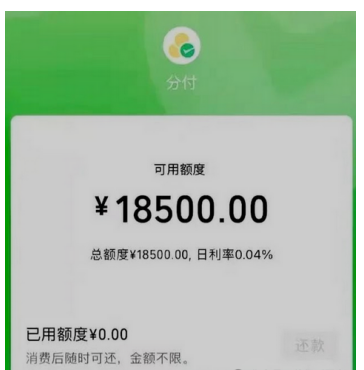 穷在闹市无人问，富在深山有远亲！微信分付额度如何开通激活