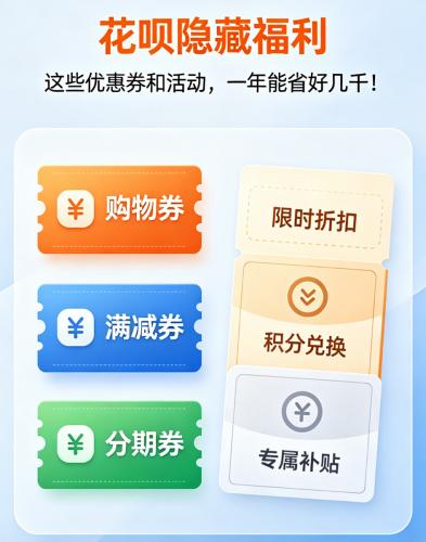 花呗隐藏福利:这些优惠券和活动 一年能省好几千! 第4张 花呗隐藏福利:这些优惠券和活动 一年能省好几千! 第4张