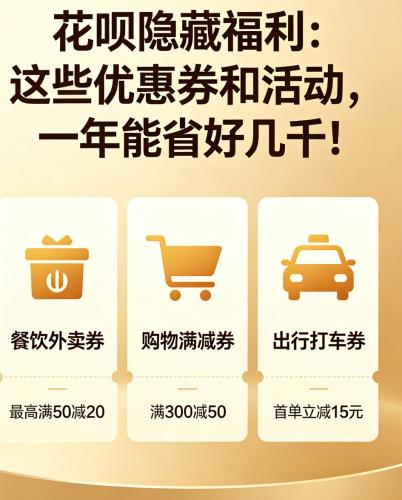 花呗隐藏福利:这些优惠券和活动 一年能省好几千! 第5张 花呗隐藏福利:这些优惠券和活动 一年能省好几千! 第5张