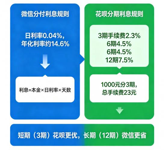 微信分付 VS 花呗分期 哪个分期利息更低？ 第2张